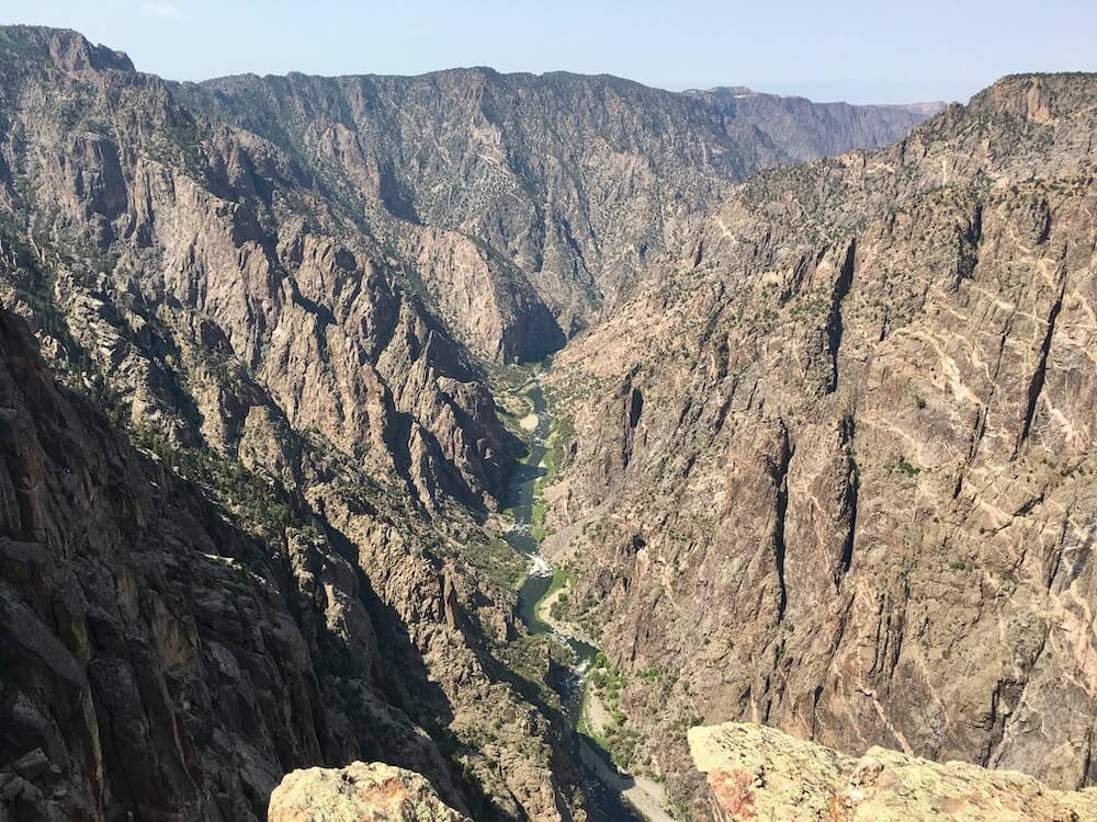 Colorado National Parks - Black Canyon of the Gunnison National Park - Canyon View