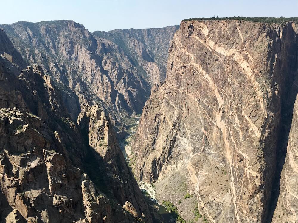Colorado National Parks - Black Canyon of the Gunnison National Park - Painted Wall