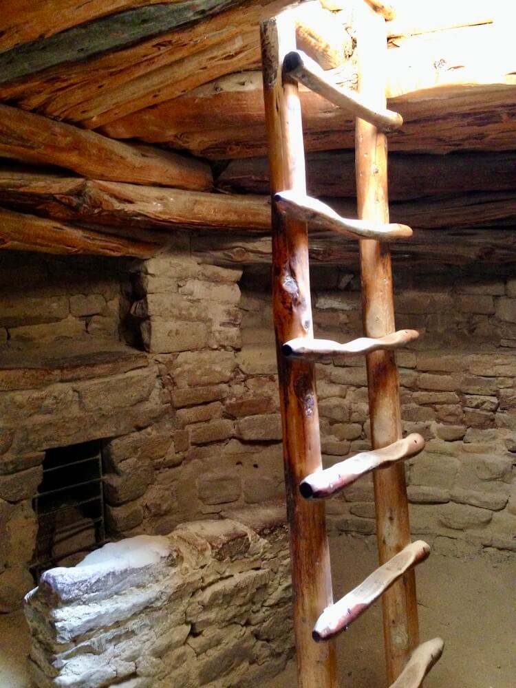 Colorado National Parks - Mesa Verde National Park - Cliff Dwelling Ladder