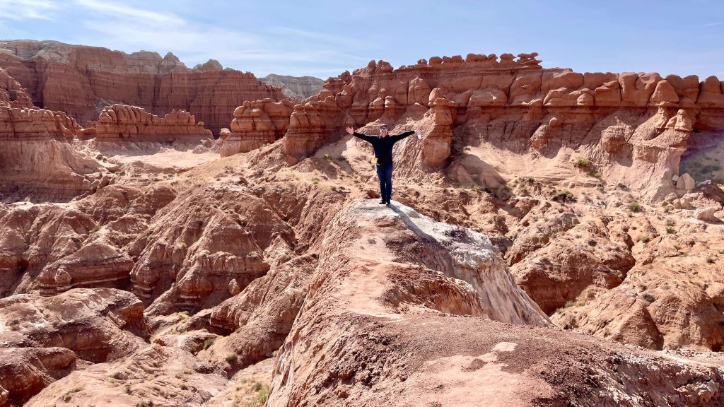 Hiking to the Goblin Valley State Park Utah