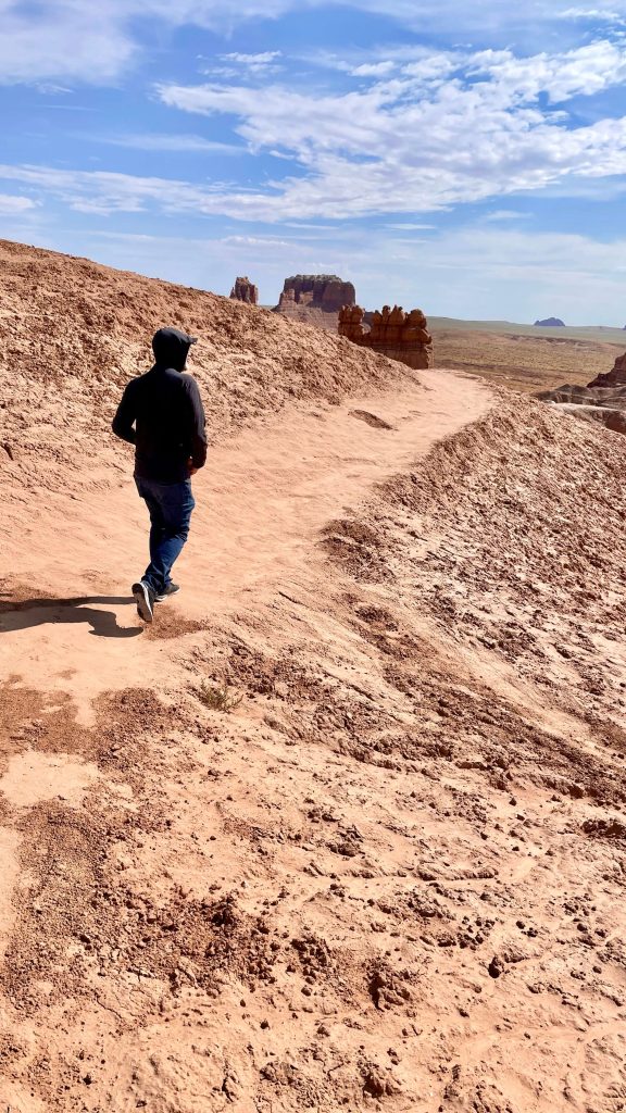 The Goblins Lair Trail in Goblin Valley State Park Utah