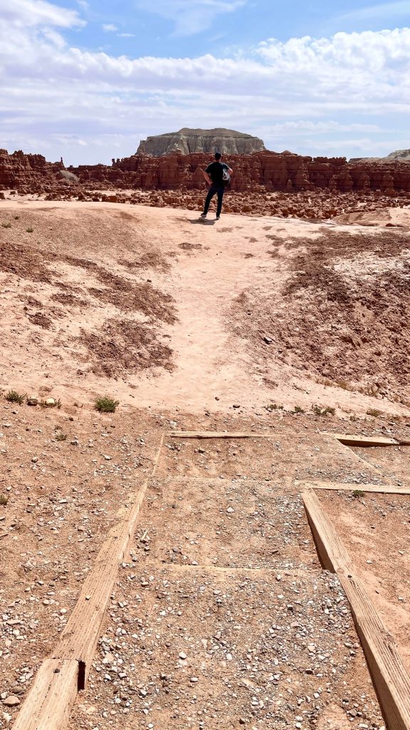 Trail to the Valley of the Goblins in Goblin Valley State Park Utah