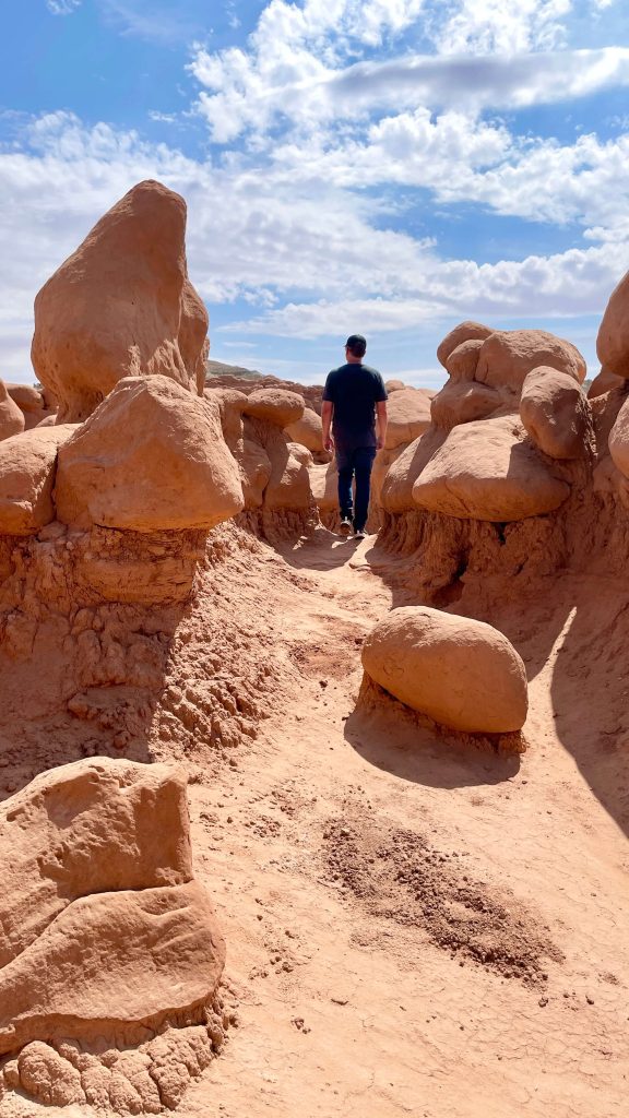 Walking Through Goblin Valley State Park Utah